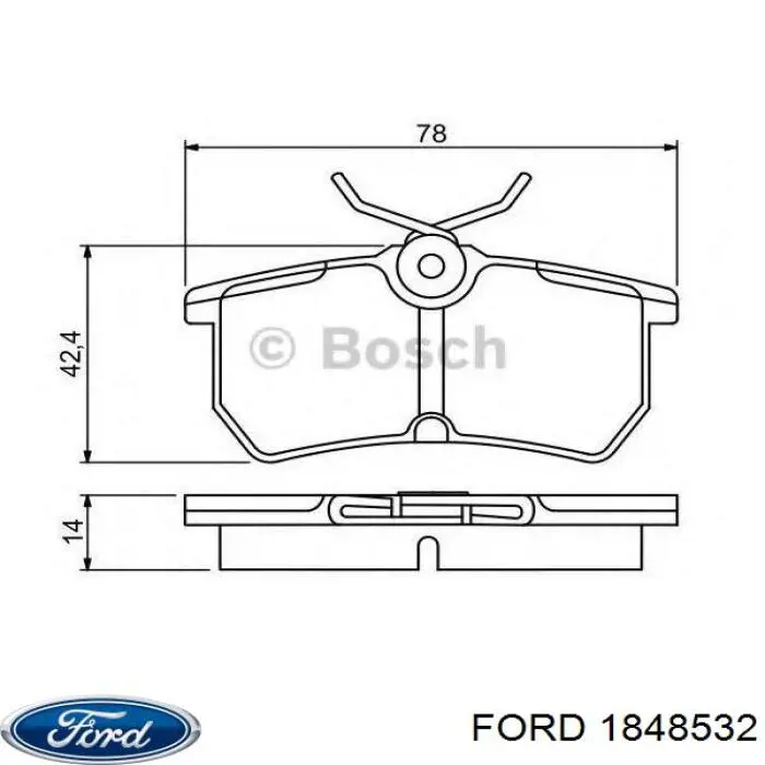 Comprar 1848532 Ford Pastillas delanteras de freno