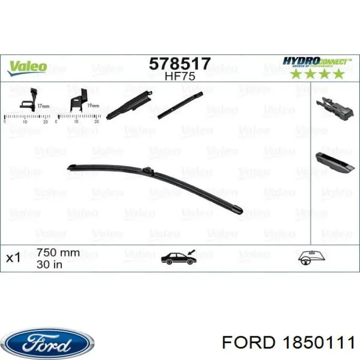 1850111 Ford condensador aire acondicionado