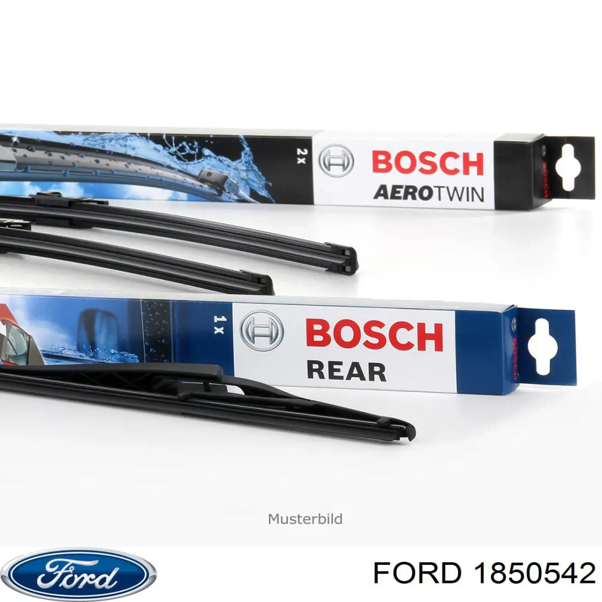 Comprar GM2JS17528AA Ford Juego de escobillas de luna delantera, 2 piezas