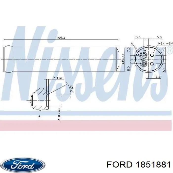 Comprar 1851881 Ford Filtro secador de aire acondicionado