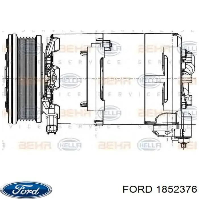 1852376 Ford compresor de aire acondicionado