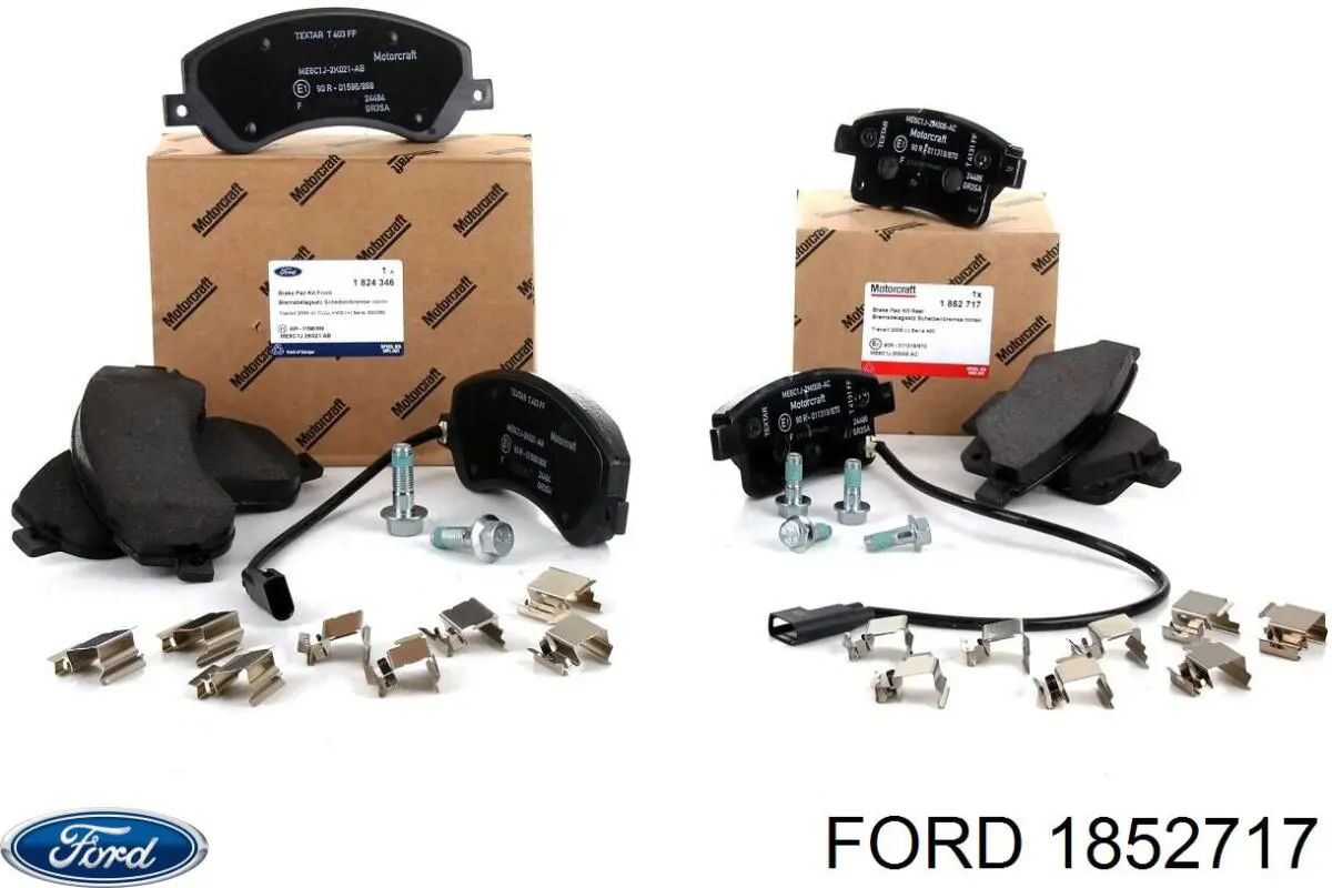 Pastillas de freno traseras 1852717 Ford