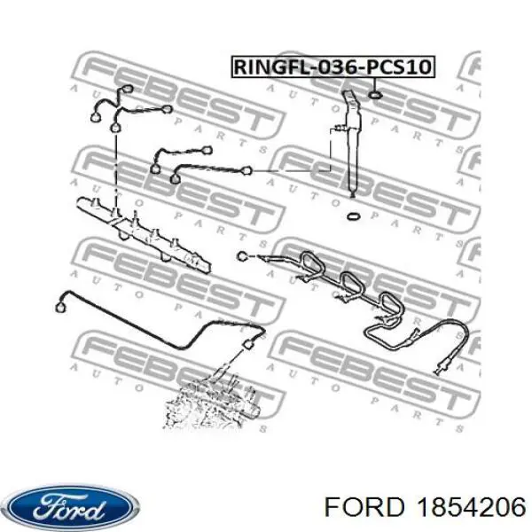 Arandela de asiento del inyector Ford 1854206 precio, desde 9,12 EUR