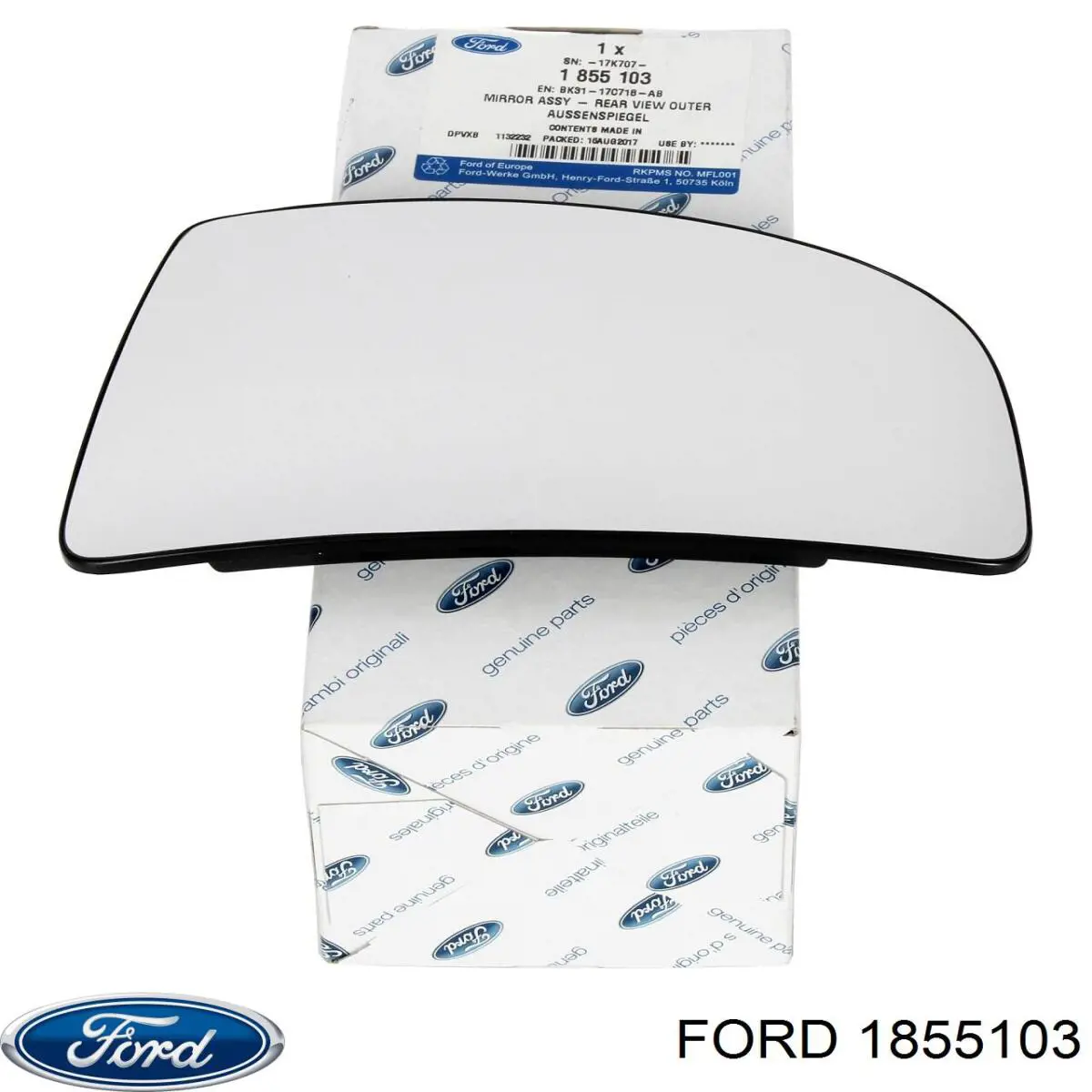 1855103 Ford cristal de espejo retrovisor exterior izquierdo