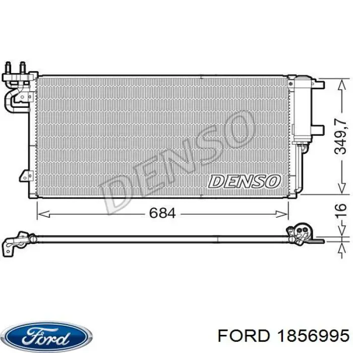 1856995 Ford condensador aire acondicionado