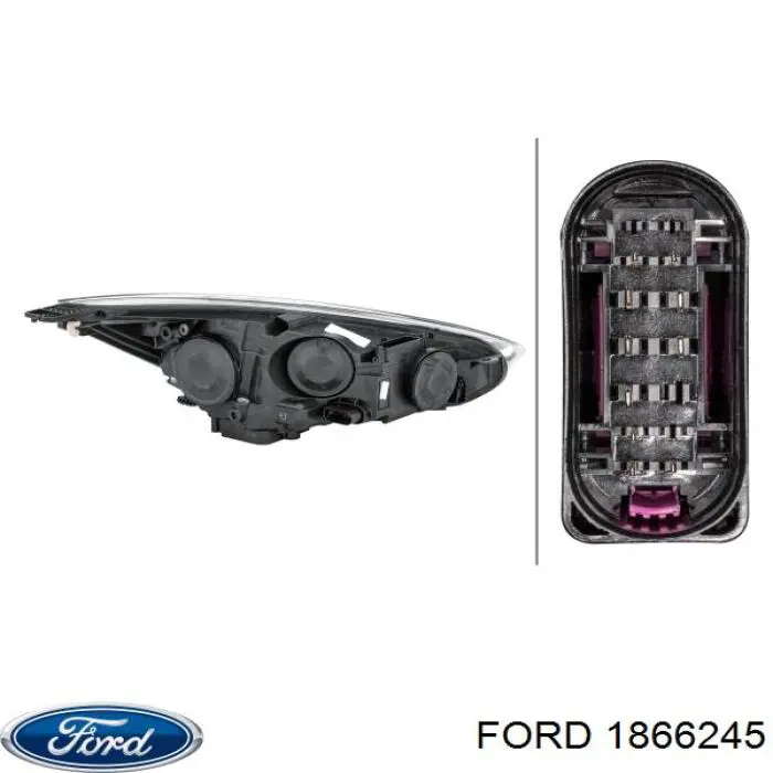 1866245 Ford faro izquierdo