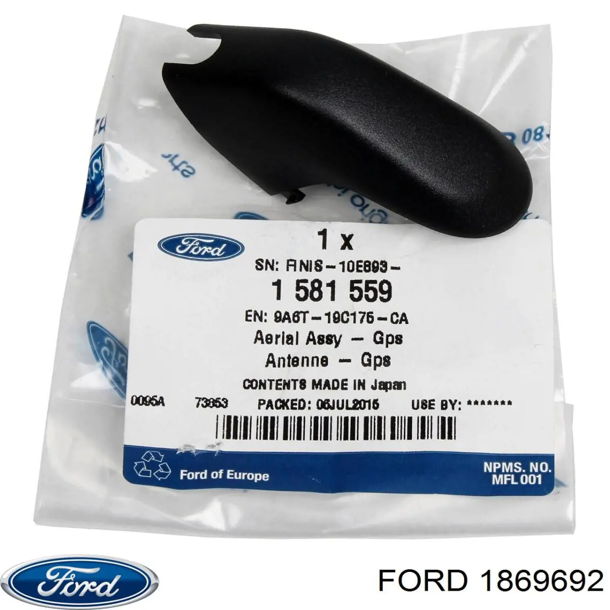 Junta de puerta delantera (en la carrocería) 1869692 Ford