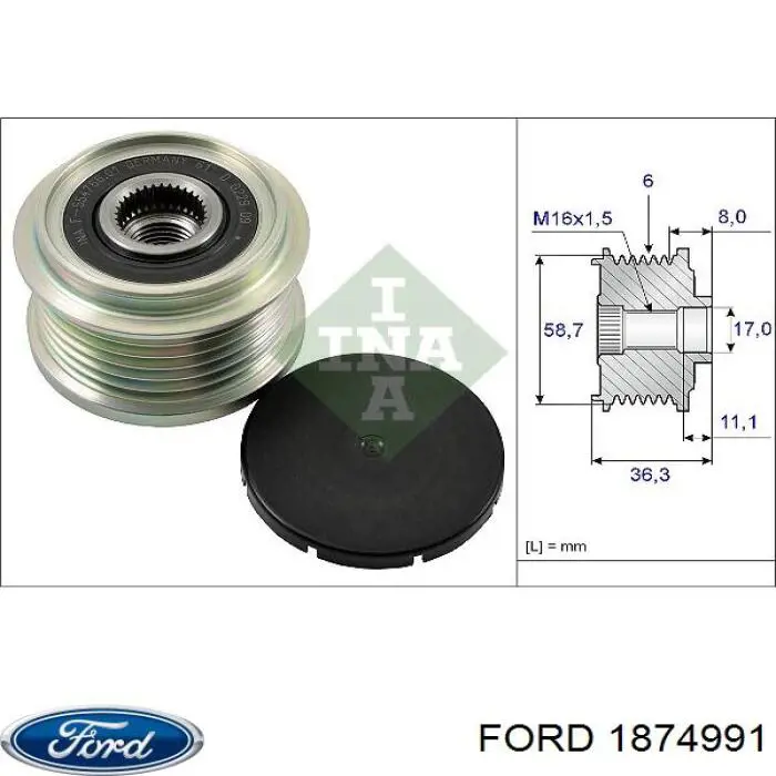 1874991 Ford alternador