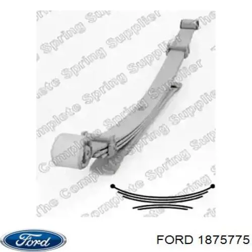 1875775 Ford ballesta de suspensión trasera