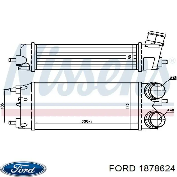 Radiador de aire de admisión Ford 1878624 precio, desde 86,85 EUR