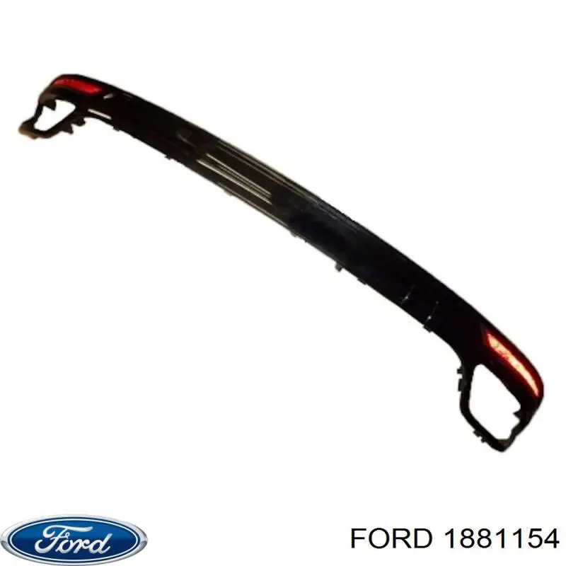 1881154 Ford listón embellecedor/protector, parachoques trasero