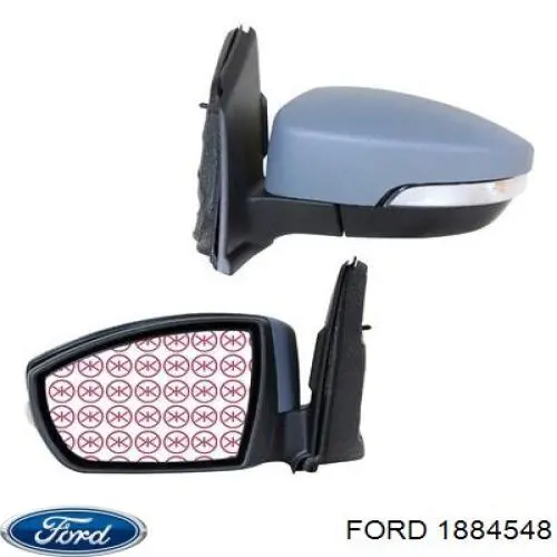 1804559 Ford espejo retrovisor derecho