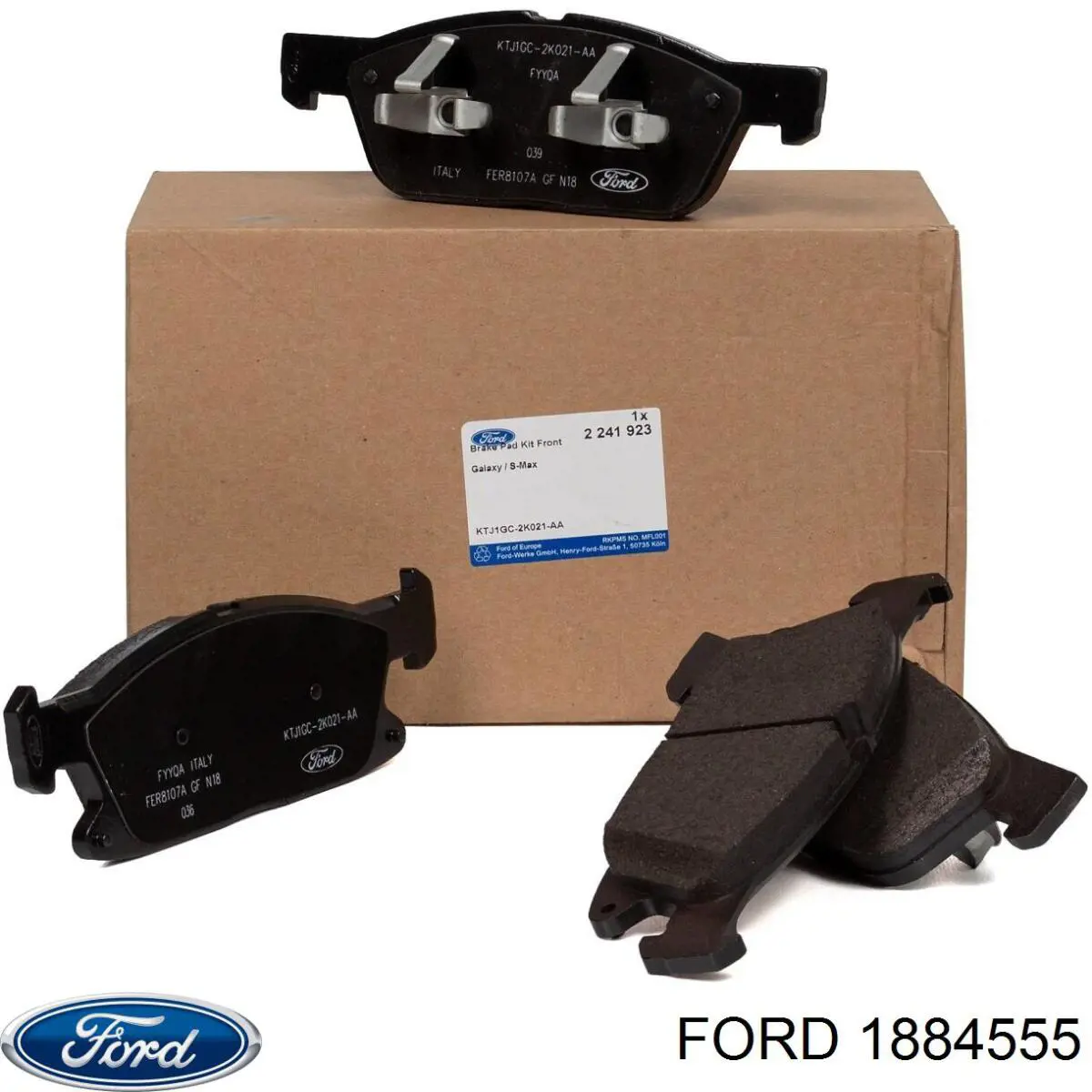 1884555 Ford pastillas de freno delanteras