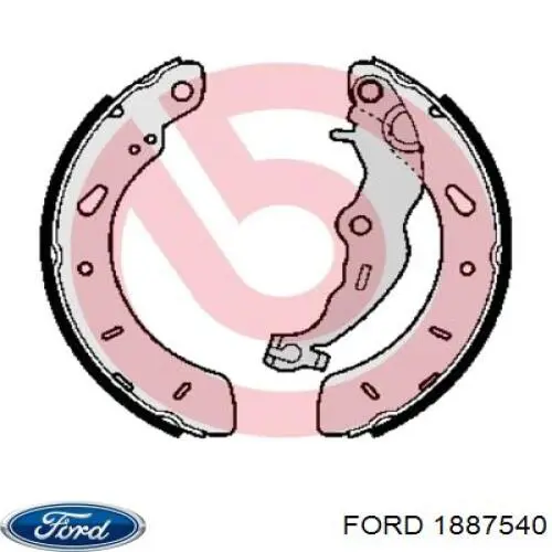 Zapatas de freno de tambor traseras Ford 1887540 precio, desde 37,29 EUR