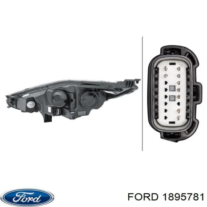 Faro delantero derecho Ford C1BB13W029CD