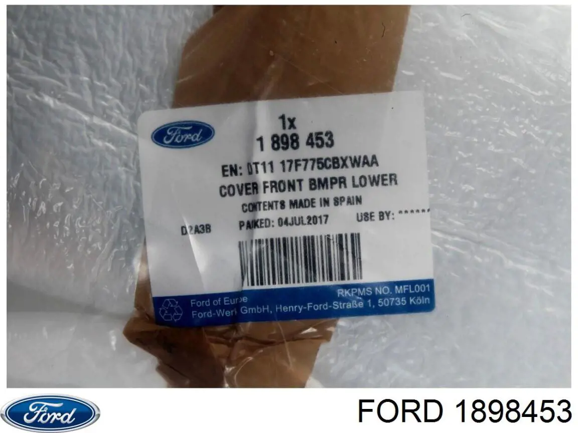 1898453 Ford Paragolpes delantero