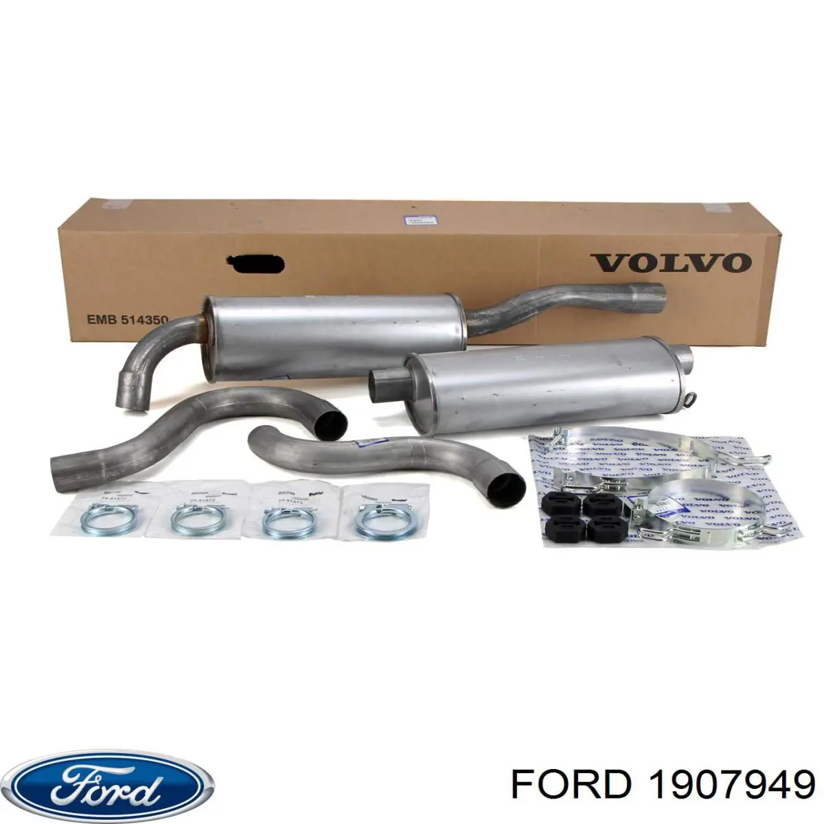 Silenciador trasero 1907949 Ford