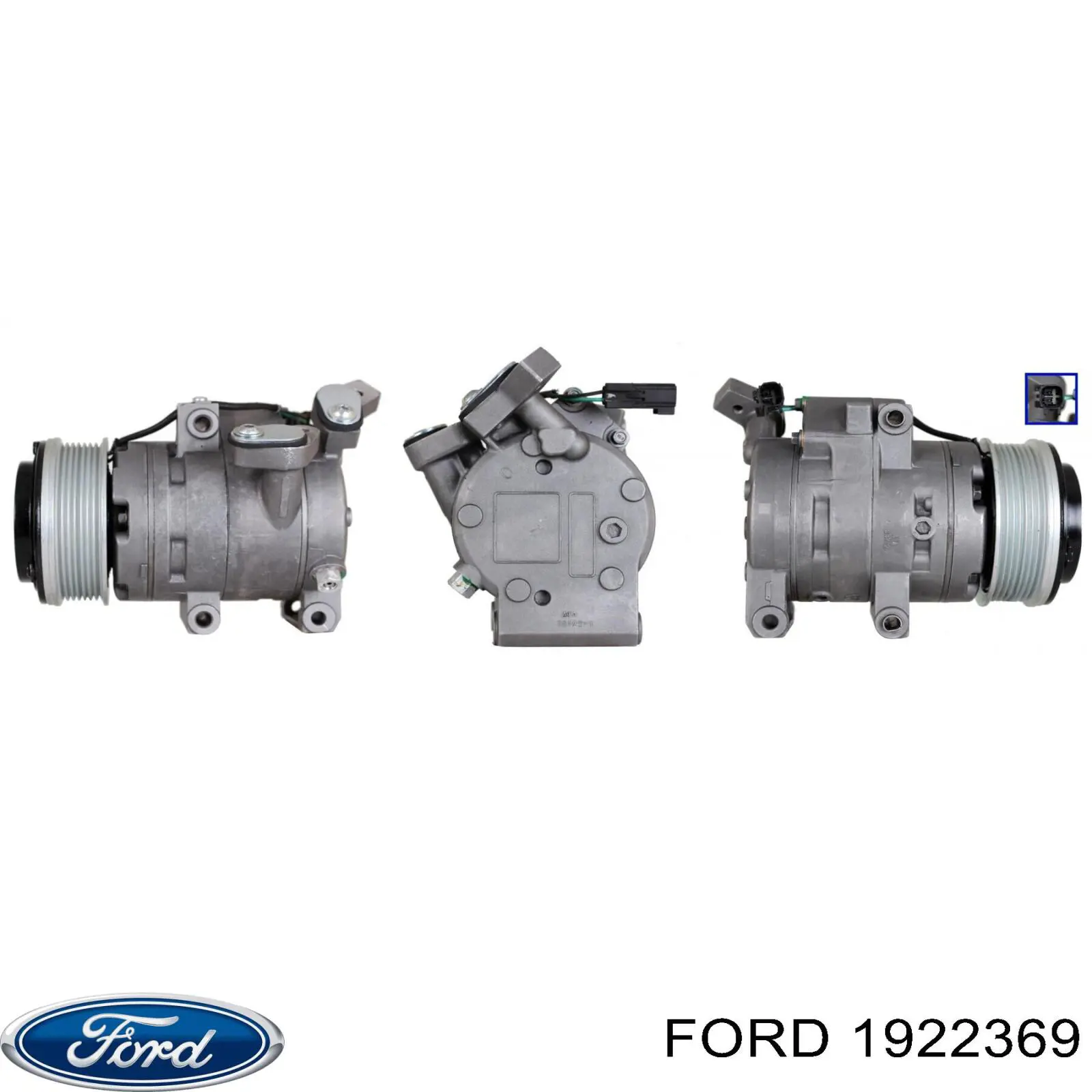 EB3B19D629DB Ford compresor de aire acondicionado