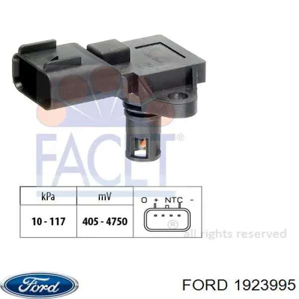 Comprar 1923995 Ford Sensor de presión del colector de admisión