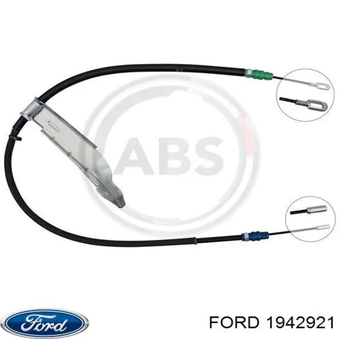 1884931 Ford cable de freno de mano trasero derecho