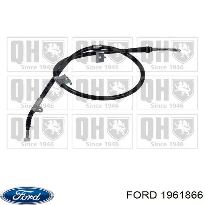 1961866 Ford cable de freno de mano trasero derecho