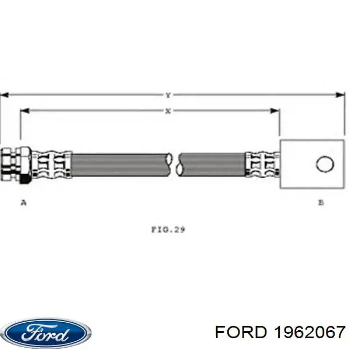 1962067 Ford latiguillo de freno trasero