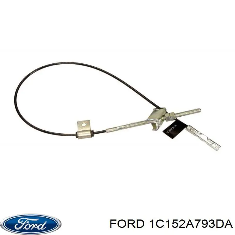 1C152A793DA Ford cable de freno de mano intermedio