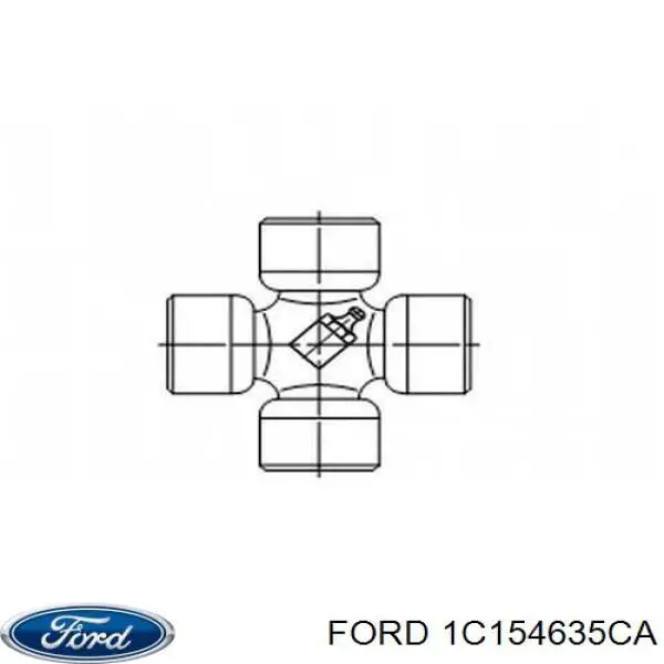 1C154635CA Ford Cruceta transmision