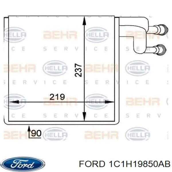 1C1H19850AB Ford evaporador, aire acondicionado