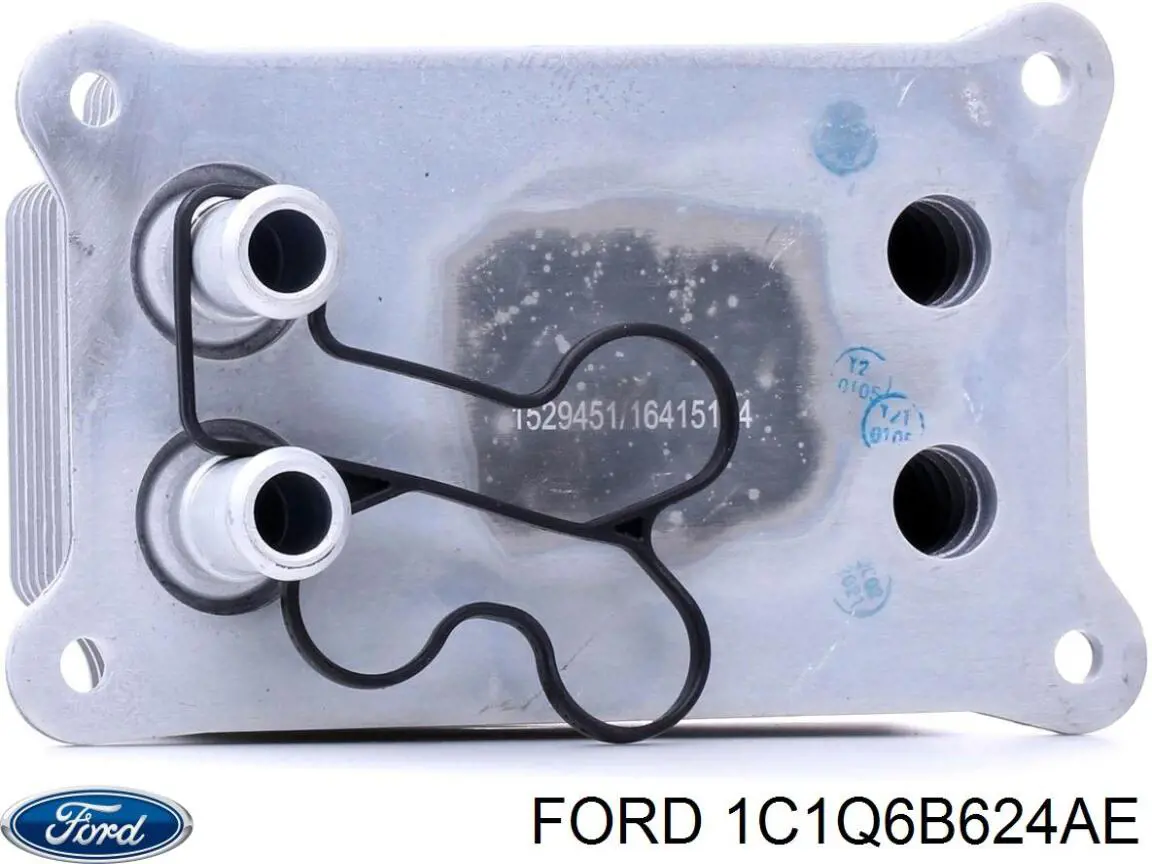 1C1Q6B624AE Ford radiador de aceite, bajo de filtro