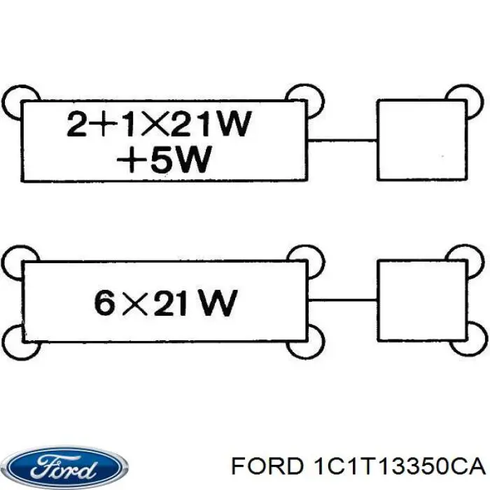 1C1T 13350 CA Ford relé, piloto intermitente