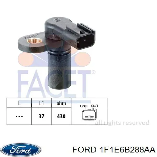 1F1E6B288AA Ford sensor de posición del árbol de levas