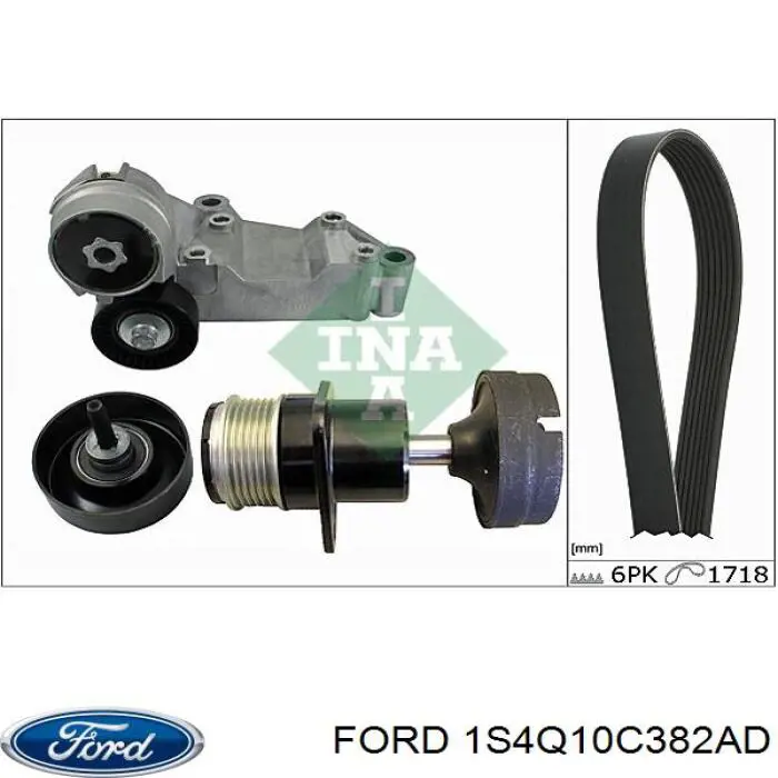 Comprar 1S4Q10C382AD Ford Rueda libre del alternador
