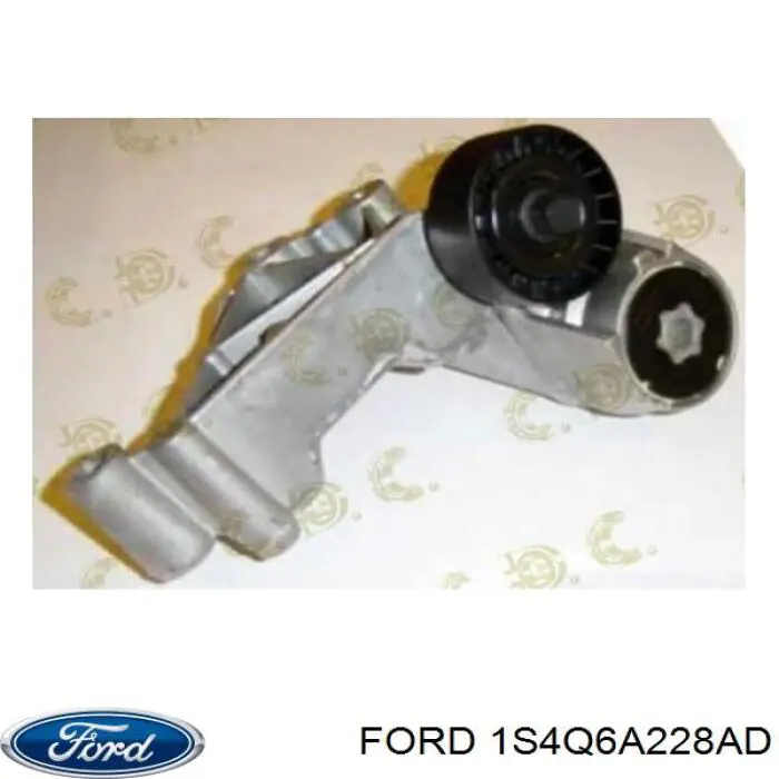 1S4Q6A228AD Ford tensor de correa, correa poli v