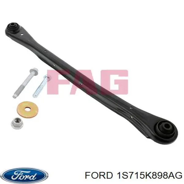 1S715K898AG Ford palanca de soporte suspension trasera longitudinal inferior izquierda/derecha