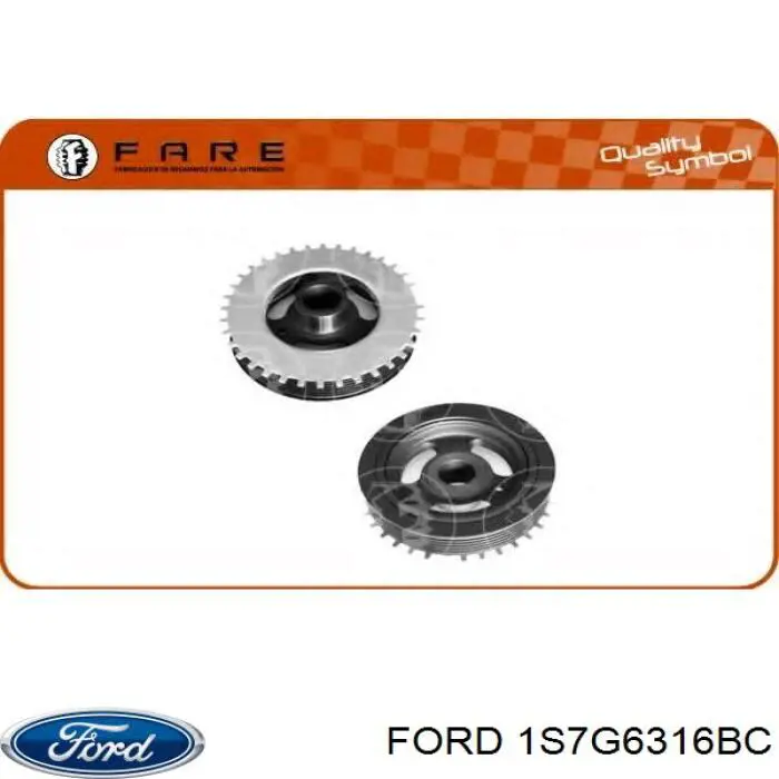 Polea de cigüeñal 1S7G6316BC Ford