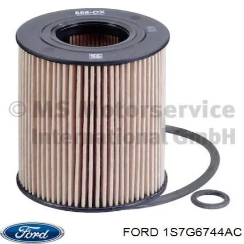 1S7G6744AC Ford filtro de aceite