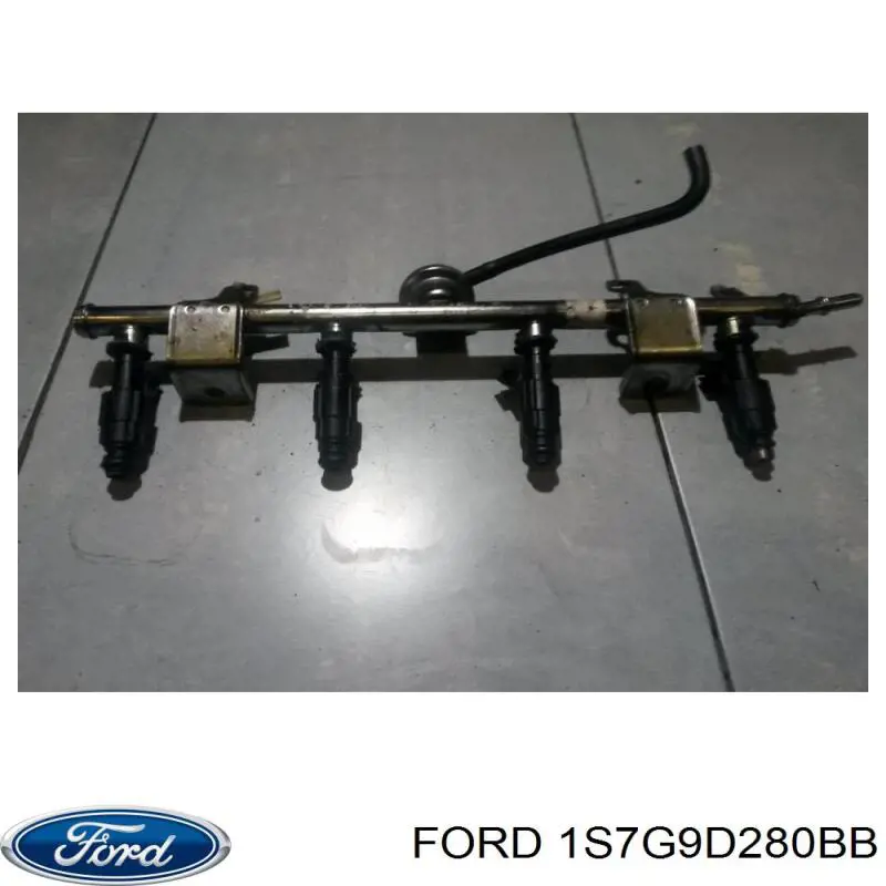 1S7G9D280BB Ford rampa de inyectores