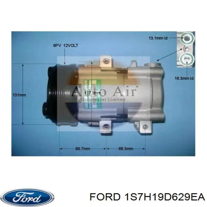 Comprar 1S7H19D629EA Ford Compresor de aire acondicionado coche