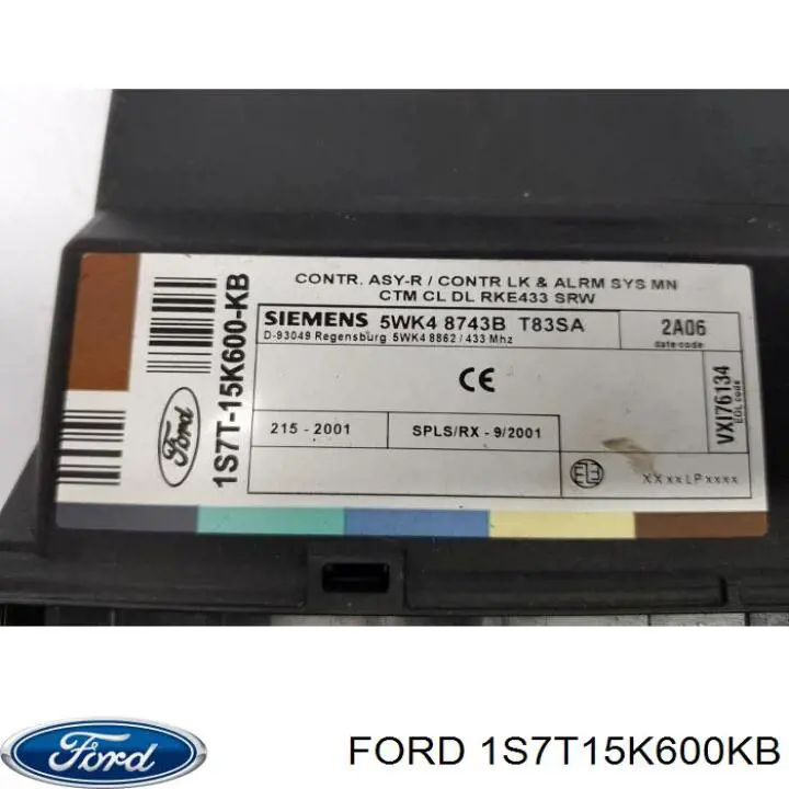 1S7T15K600KB Ford Módulo de confort