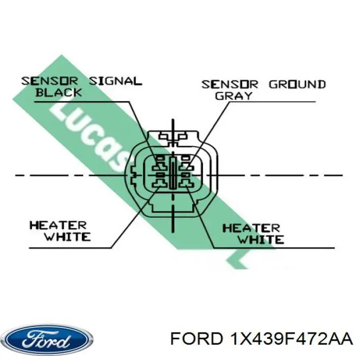 1X439F472AA Ford sonda lambda sensor de oxigeno para catalizador