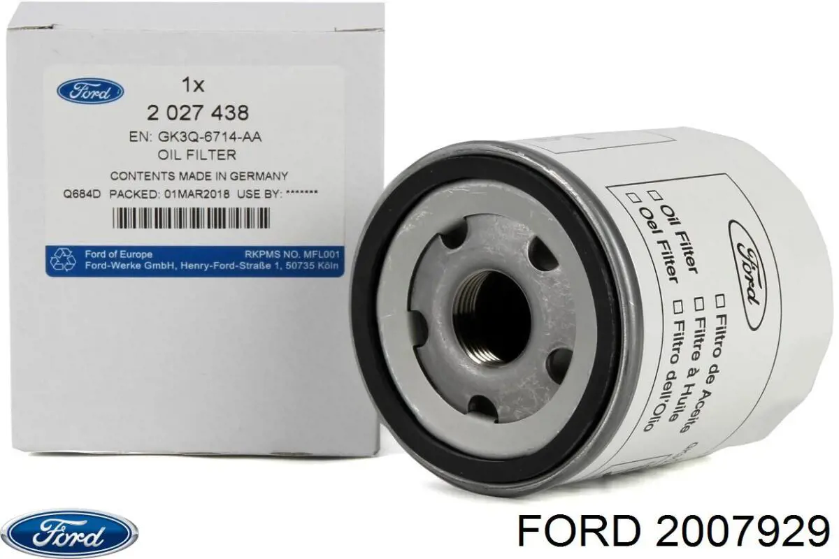 Filtro de aceite 2007929 Ford