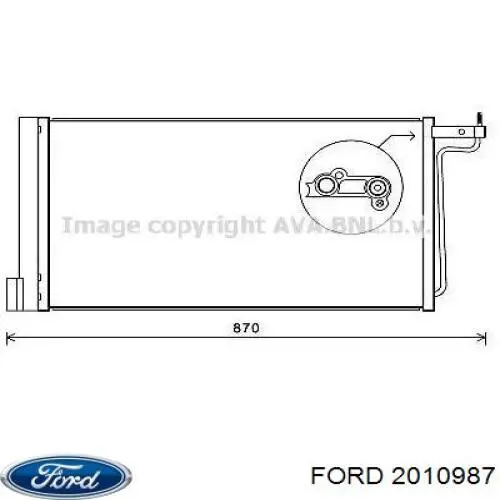 Aire acondicionado capacitor Ford 2010987 precio, desde 85,04 EUR