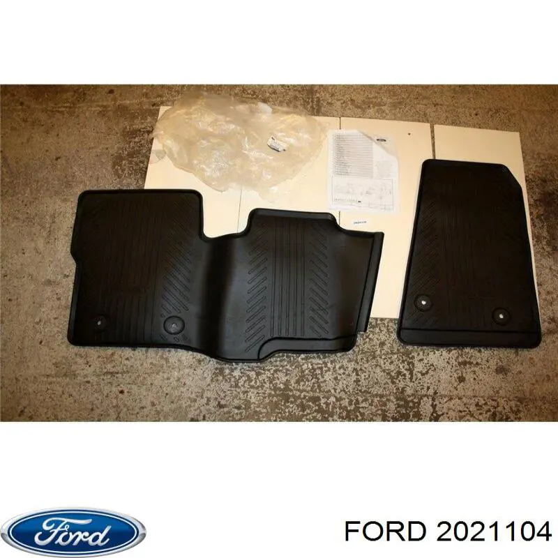 2021104 Ford Juego de alfombrillas delanteras, 2 piezas