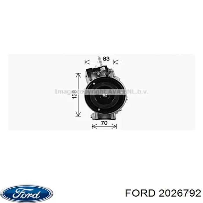 Compresor de aire acondicionado coche para Ford S-Max (CDR)