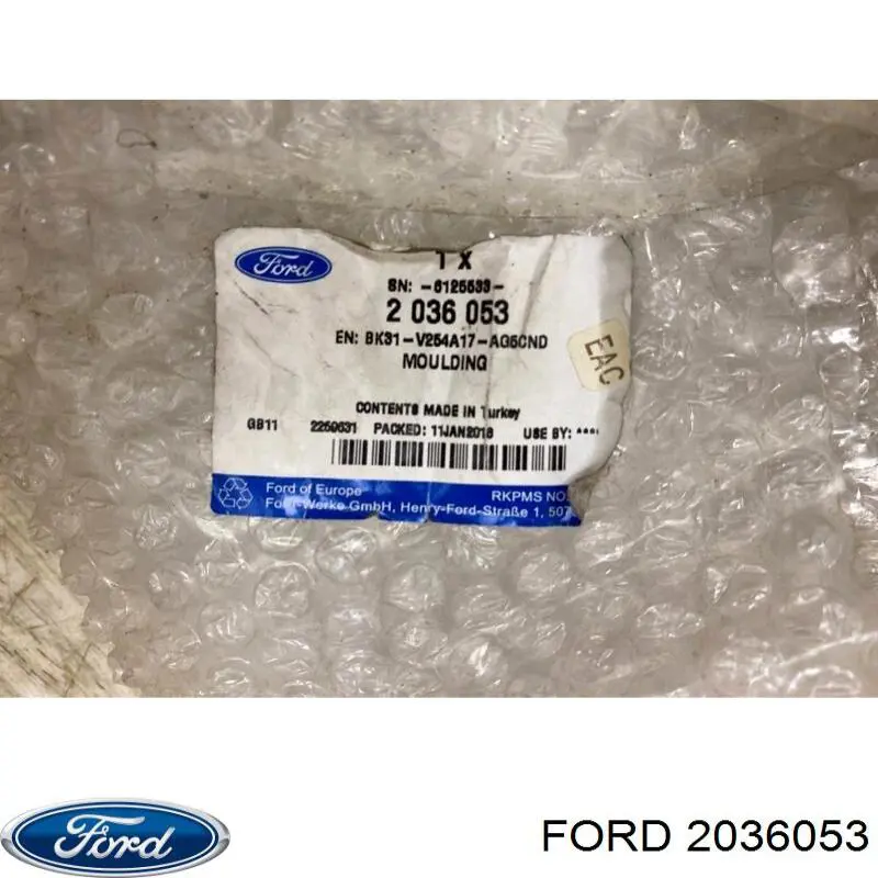Moldura de puerta corredera Ford 2036053 precio, desde 91,69 EUR