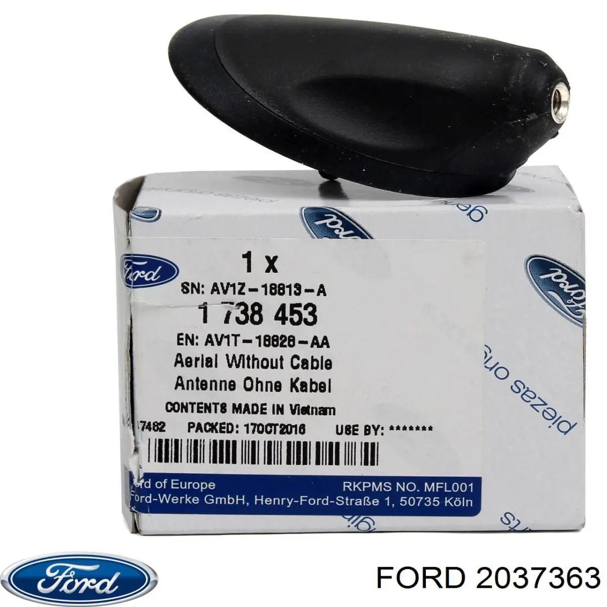 Aislador de resorte trasero Ford 2037363