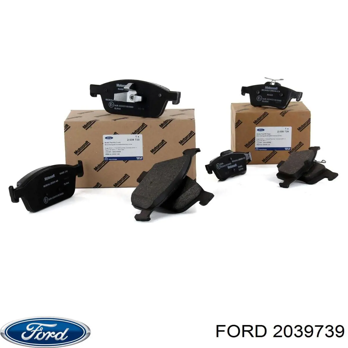 Pastillas de freno traseras 2039739 Ford
