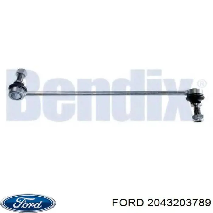 2043203789 Ford barra estabilizadora delantera izquierda