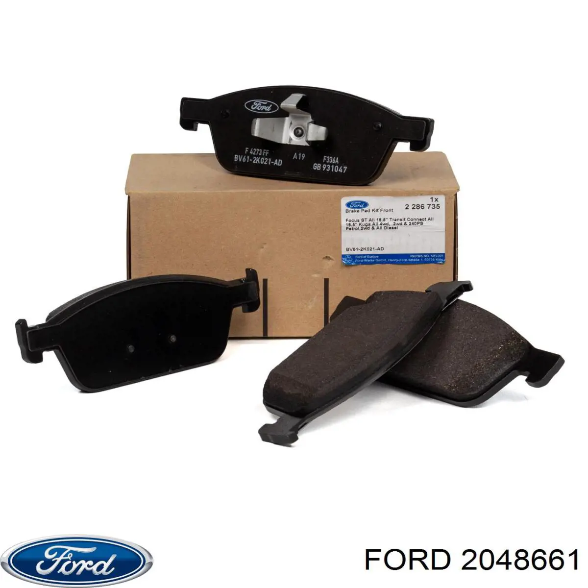 Pastillas de freno delanteras Ford 2048661